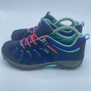 Merrell Chameleon Low Lace WTRPF Blue Athletic Sneakers